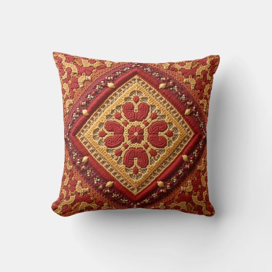 これは刺繍スタイル装飾用クッション。 クッション (正面)