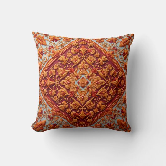 これは刺繍スタイル装飾用クッション。 クッション (正面)