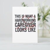 これは勤勉な介護者の見た目だ サンキューカード (スタンド正面)