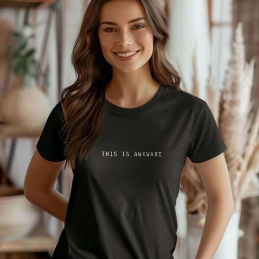 これは厄介なTee、ミニマリストの社会的不安である Tシャツ