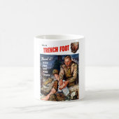 これは塹壕足です -- それを防いで下さい! コーヒーマグカップ (中央)