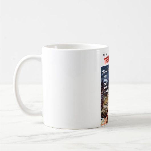 これは塹壕足です -- それを防いで下さい! コーヒーマグカップ (左)