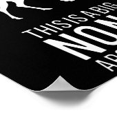 これは大きなノノノアこのまわりにの鹿おもしろいお尻 ポスター (角)