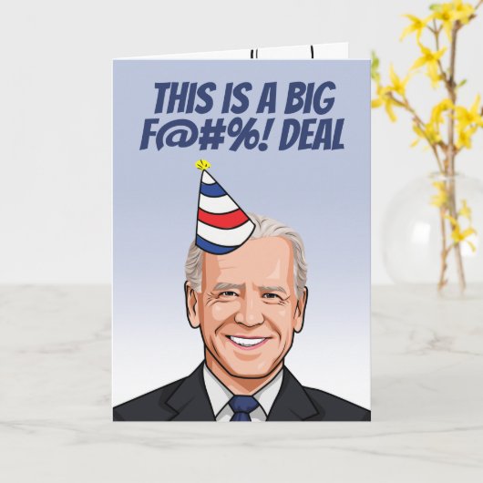 これは大きな取引誕生日 カード (黄色い花)