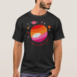これは安全な宇宙である" Tee - Cosmic Version心地よい版 Tシャツ