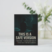 これは安全バージョン - トラック000プレースホルダ ポストカード (スタンド正面)