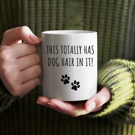 これは完全に犬の髪を持っているItおもしろい犬恋人 マグカップ