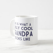 これは実際にクールな祖父が見えるものにです コーヒーマグカップ (正面左)