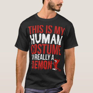 これは実際に私の人間の衣裳鬼のTシャツです Tシャツ