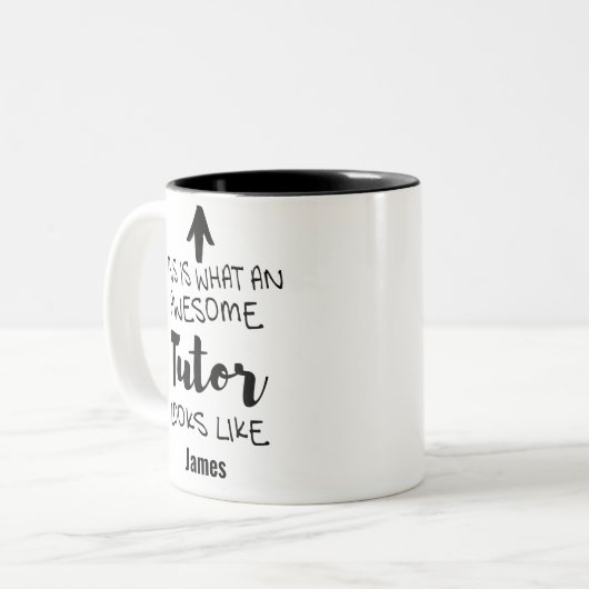 これは家庭教師素晴らしの姿だ ツートーンマグカップ (正面左)