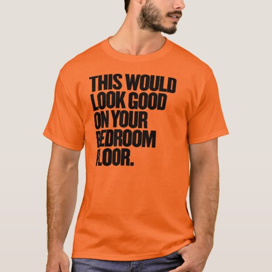 これは寝室の床に良く見える Tシャツ (正面)