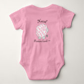 『これは小さくてボニーのバーブベビーボディスーツ ベビーボディスーツ (裏面)