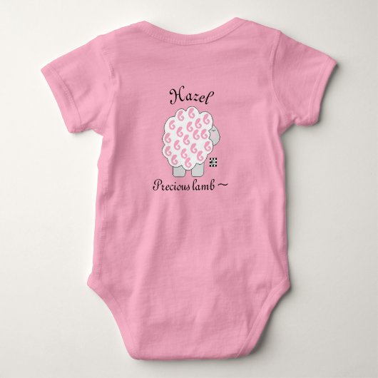 『これは小さくてボニーのバーブベビーボディスーツ ベビーボディスーツ (裏面)