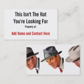 これは帽子ではないです 名刺 (正面/裏面)