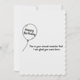 これは年次通知のおもしろい誕生日 招待状