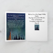 これは幼い少年のためのクリスマスカードです。 カード (内部)