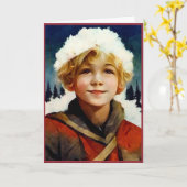 これは幼い少年のためのクリスマスカードです。 カード (黄色い花)