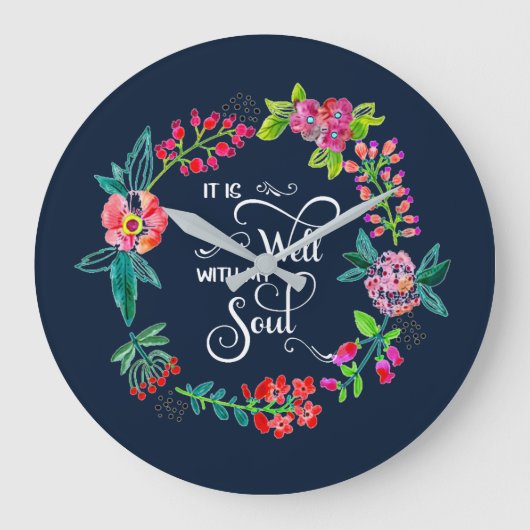 これは心に都合が好い  ラージ壁時計 (正面)