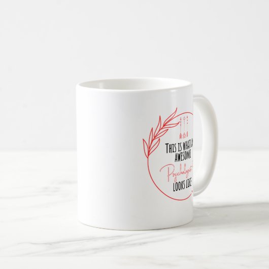 これは心理学者素晴らしの顔だ コーヒーマグカップ (正面右)