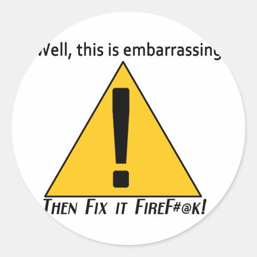 これは恥ずかしい2 ラウンドシール (正面)