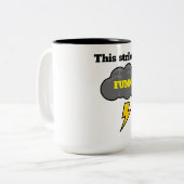 これは息が詰まおもしろいる ツートーンマグカップ (正面左)