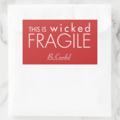 これは悪い壊れやすいシールだ 長方形シール (バッグ)