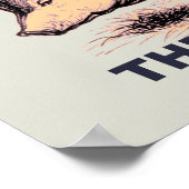 これは慈悲の顔に見える?不機嫌な豚 ポスター (角)