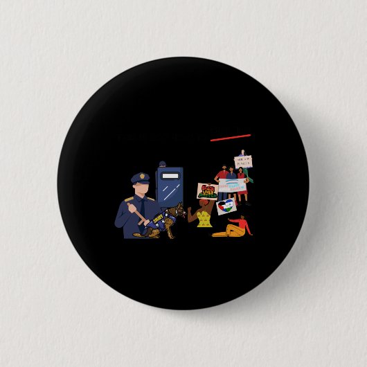 これは抗議アートを支配する方法ではない 缶バッジ (正面)