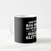 これは救助犬の犬の毛ではないです コーヒーマグカップ (正面左)