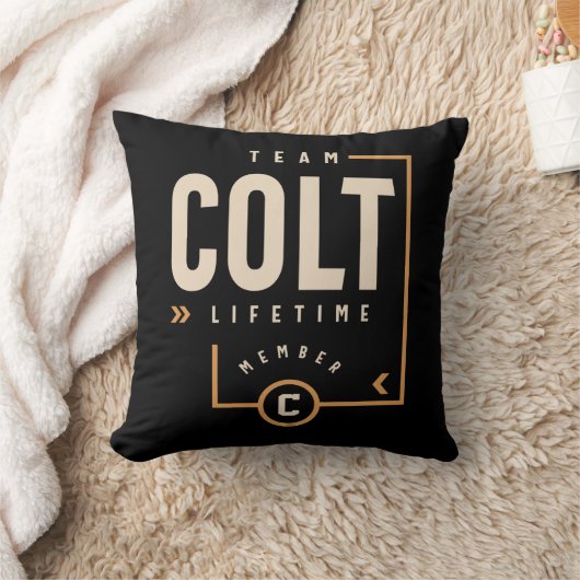 これは文字チームデザインライフタイム子馬メンブとの クッション (ブランケット)