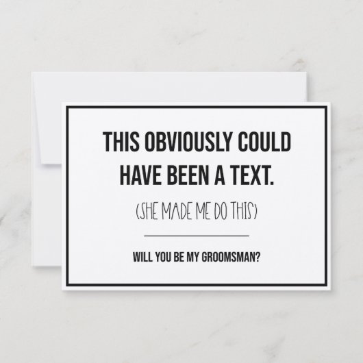 これは文字・グロムスマンの提案かもしれない ノートカード (正面)