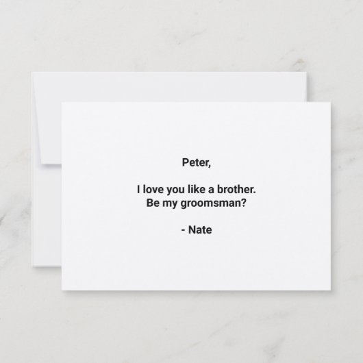 これは文字・グロムスマンの提案かもしれない ノートカード (裏面)