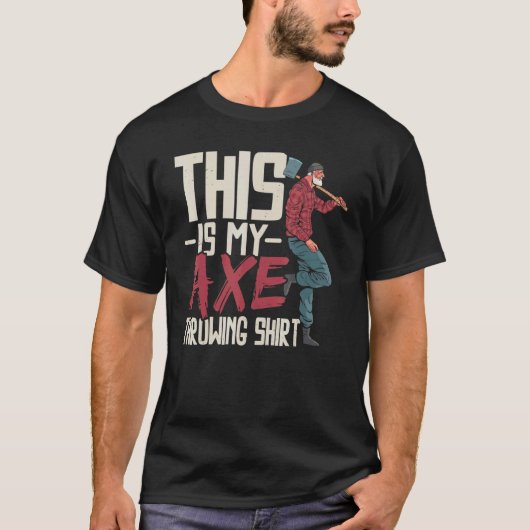 これは斧の投げ斧の投げ斧のthro tシャツ (正面)