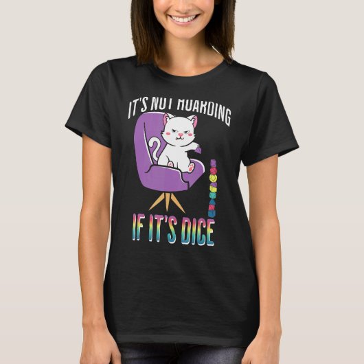 「これは断捨離じゃない」RPG 猫 雑貨 Tシャツ (正面)