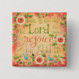 これは日の聖書の詩の正方形ボタンです 缶バッジ