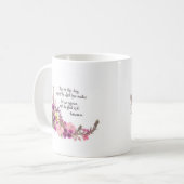 これは日、賛美歌の118:24です コーヒーマグカップ (正面左)