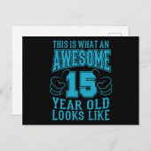 これは最高の15歳の誕生日のお祝いだ ポストカード (正面/裏面)