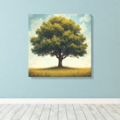 これは木のキャンバスアートだ。 キャンバスプリント (インサイチュ (ウッドフロア))