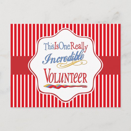 これは本当に信じられないほどのボランティアギフトだ ポストカード (正面)