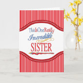 これは本当に信じられないほどの姉妹ギフトだ カード (黄色い花)