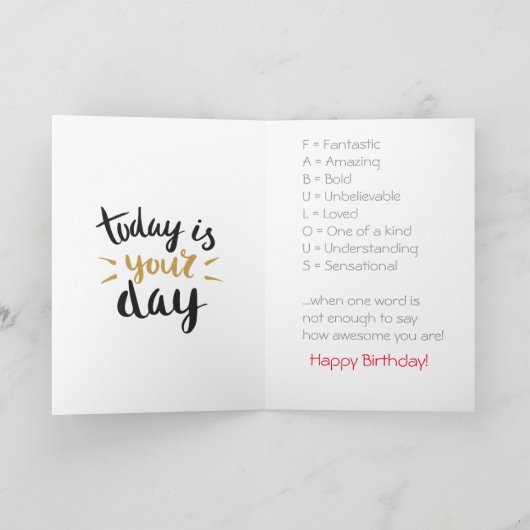 これは本当に信じ難いおじさんへの贈り物の一つだ カード (内部)