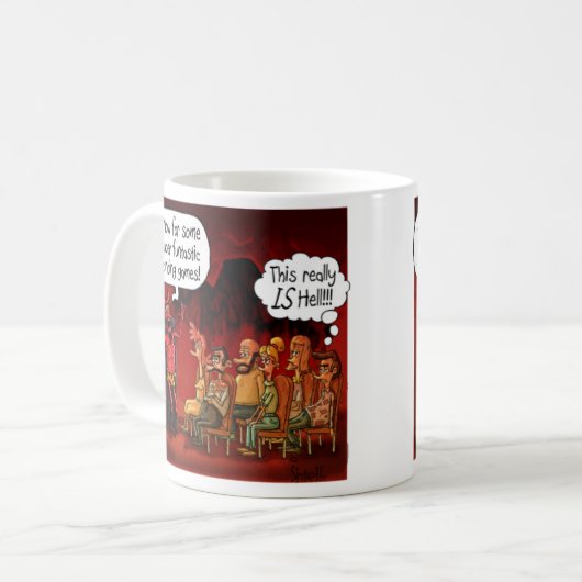 これは本当に地獄のギフトおもしろいだ コーヒーマグカップ (正面左)
