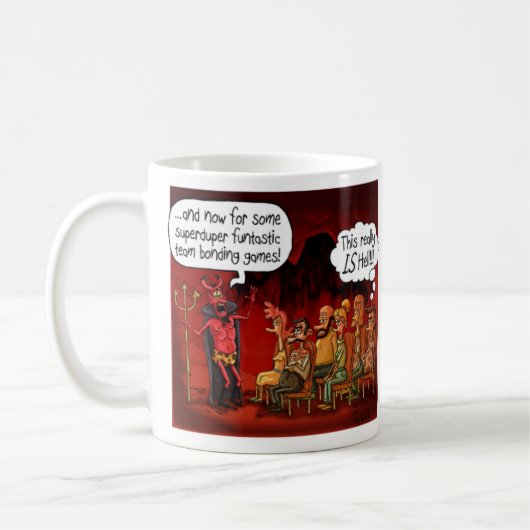 これは本当に地獄のギフトおもしろいだ コーヒーマグカップ (左)