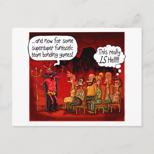 これは本当に地獄のギフトおもしろいだ ポストカード (正面)