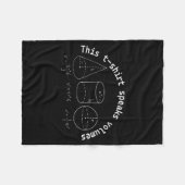 これは本当に意味深い 面白い数学・科学のオタクっぽい駒 フリースブランケット (正面(横))