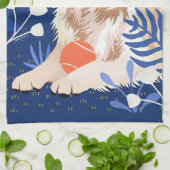 これは本当のゴールデンレトリバーのキッチンタオルである キッチンタオル (折り畳み)