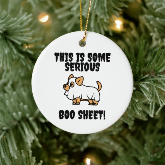 これは深刻なブーシートオーナメントだ セラミックオーナメント (ツリー)