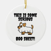 これは深刻なブーシートオーナメントだ セラミックオーナメント (正面)