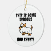 これは深刻なブーシートオーナメントだ セラミックオーナメント (左)