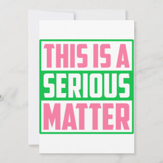 これは深刻な問題のソロリティ1908 招待状